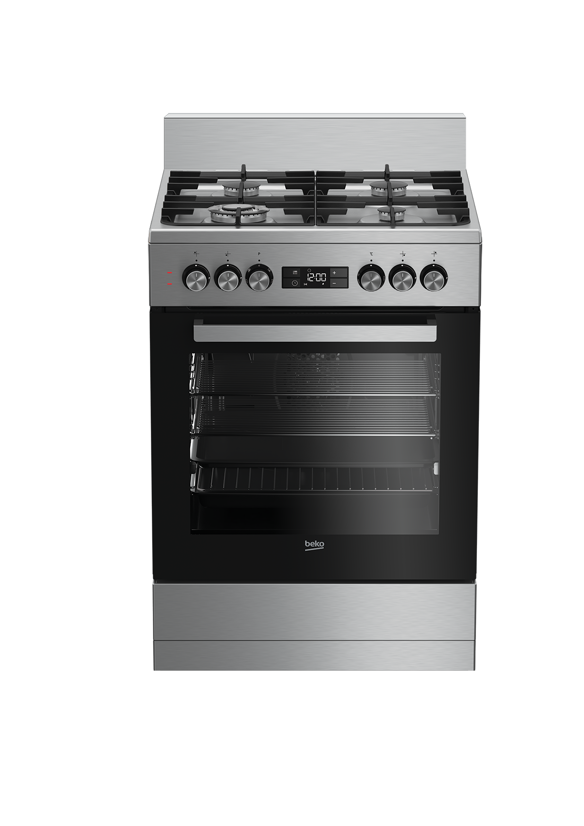 Beko Freestanding Cooker (Multi-functional 60 cm Oven with Gas Cooktop)