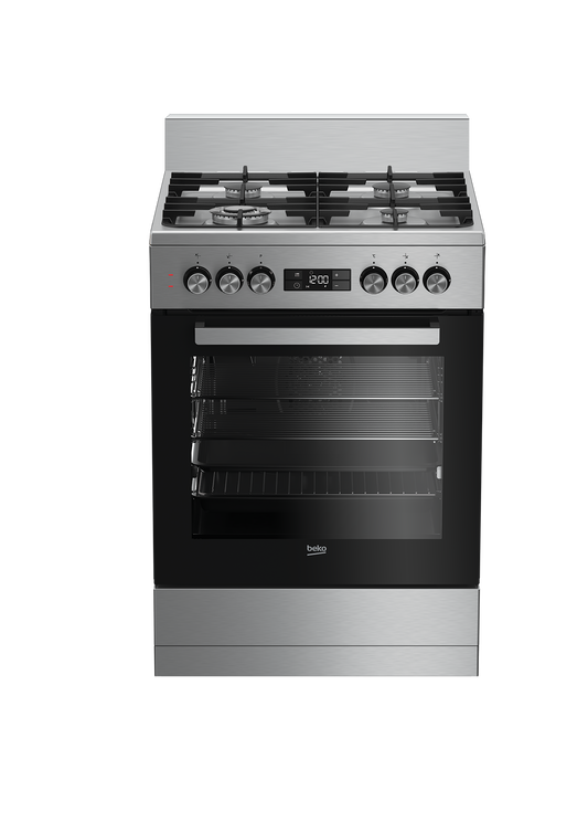 Beko Freestanding Cooker (Multi-functional 60 cm Oven with Gas Cooktop)