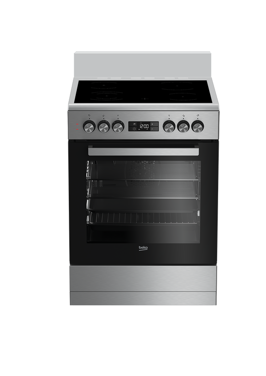 Beko Freestanding Cooker (Multi-functional 60 cm Oven with Ceramic Cooktop)