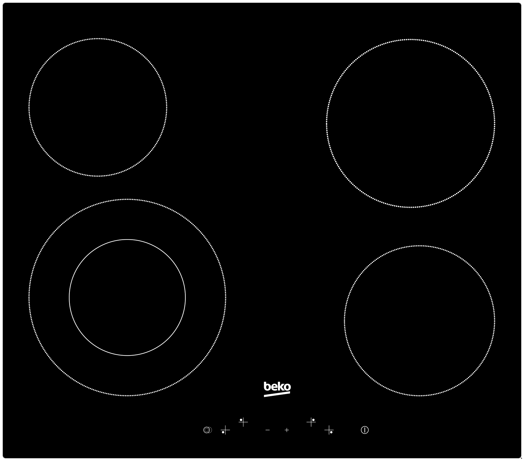 Beko Built-In Cooktop (Vitroceramic, 60 cm)