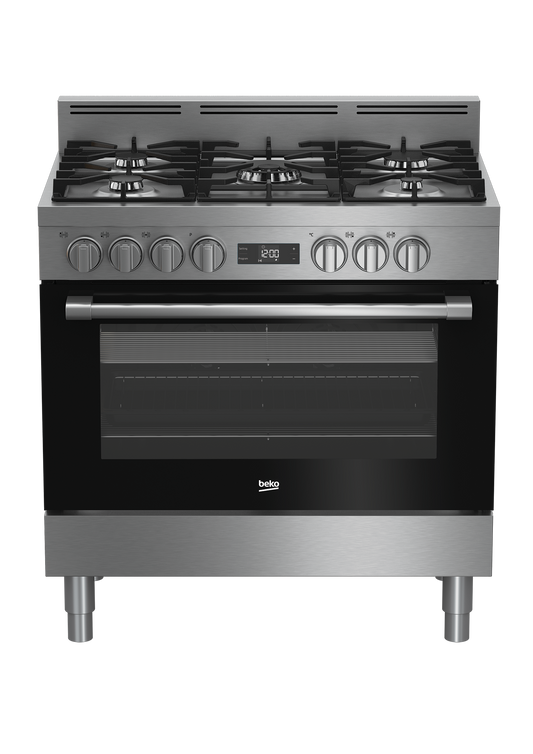 Beko Freestanding Cooker (Multi-functional 90 cm Oven with Gas Cooktop)