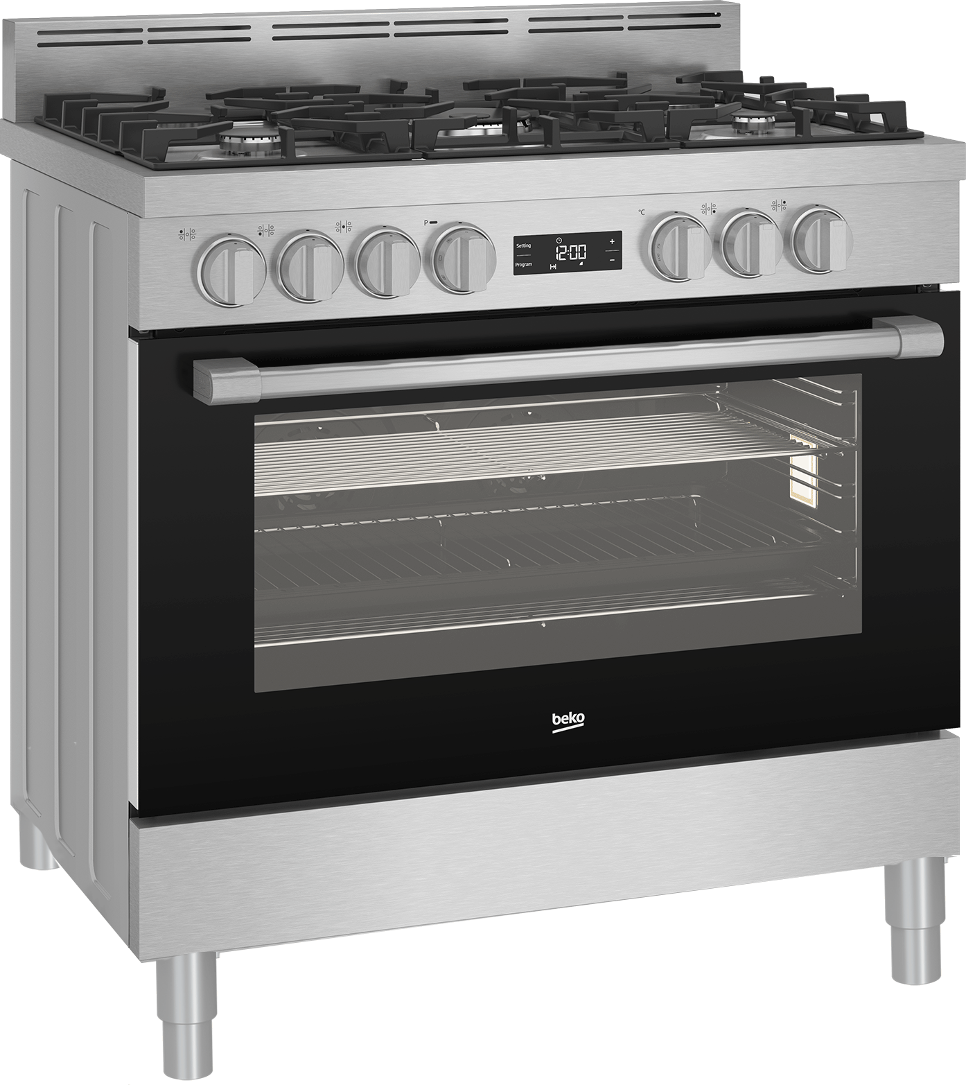 Beko Freestanding Cooker (Multi-functional 90 cm Oven with Gas Cooktop)