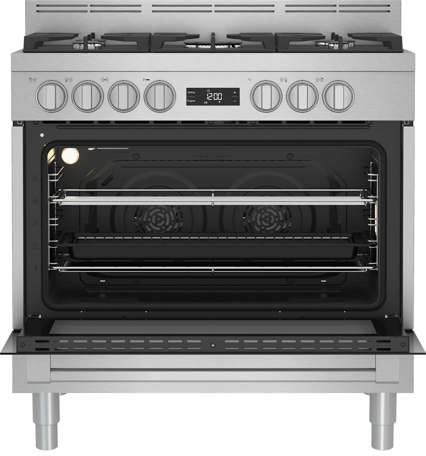 Beko Freestanding Cooker (Multi-functional 90 cm Oven with Gas Cooktop)