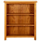 3Tier Bookcase 70x22.5x82 cm Solid Oak Wood