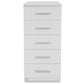 Tall Chest of Drawers Engineered Wood 41x35x106 cm White