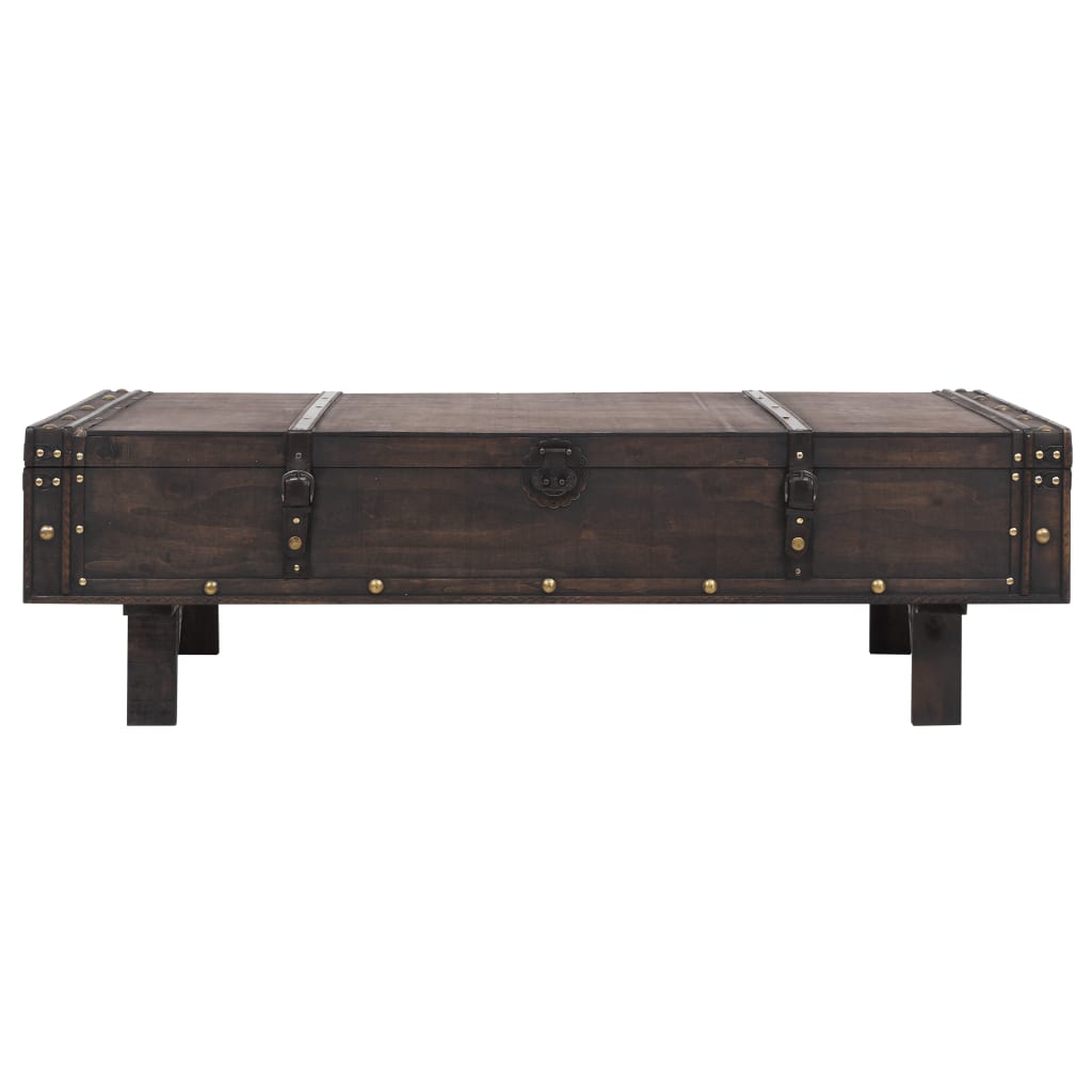 Coffee Table Solid Wood Vintage Style 120x55x35 cm