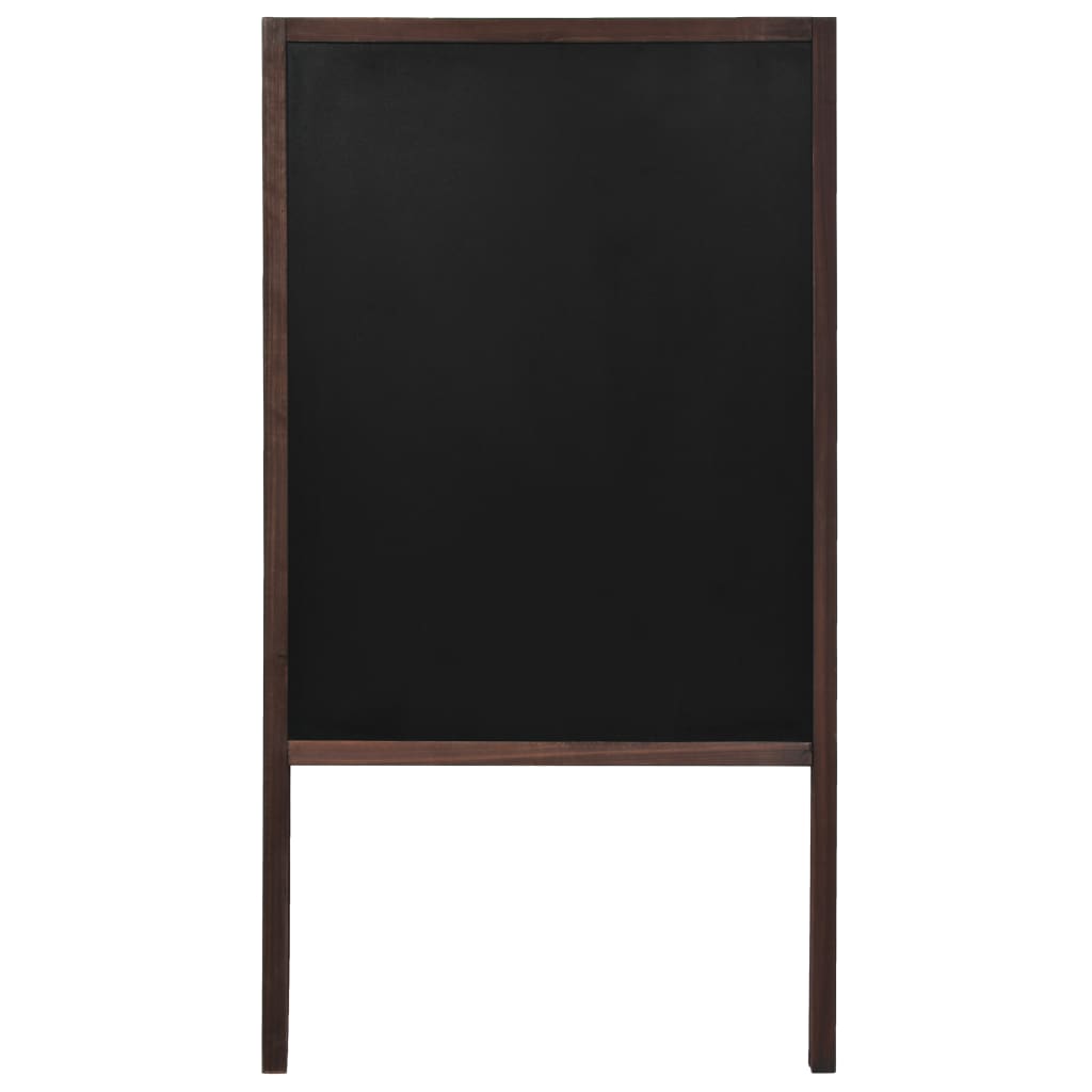 Double-sided Blackboard Cedar Wood Free Standing 60x80 cm