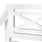 Batavia Chairs 2 pcs White Solid Mahogany Wood
