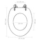 Toilet Seats with Lids 2 pcs MDF Dolphin