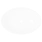 Luxury Ceramic Basin Ovalshaped Sink White 40 x 33 cm