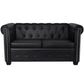 Chesterfield 2Seater and 3Seater Artificial Leather Black
