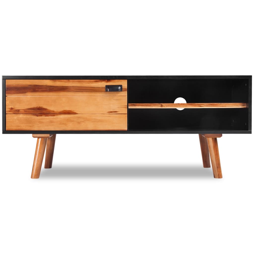 Solid Acacia Wood TV Cabinet 120x35x50 cm