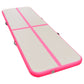 Inflatable Gymnastics Mat with Pump 300x100x10 cm PVC Pink