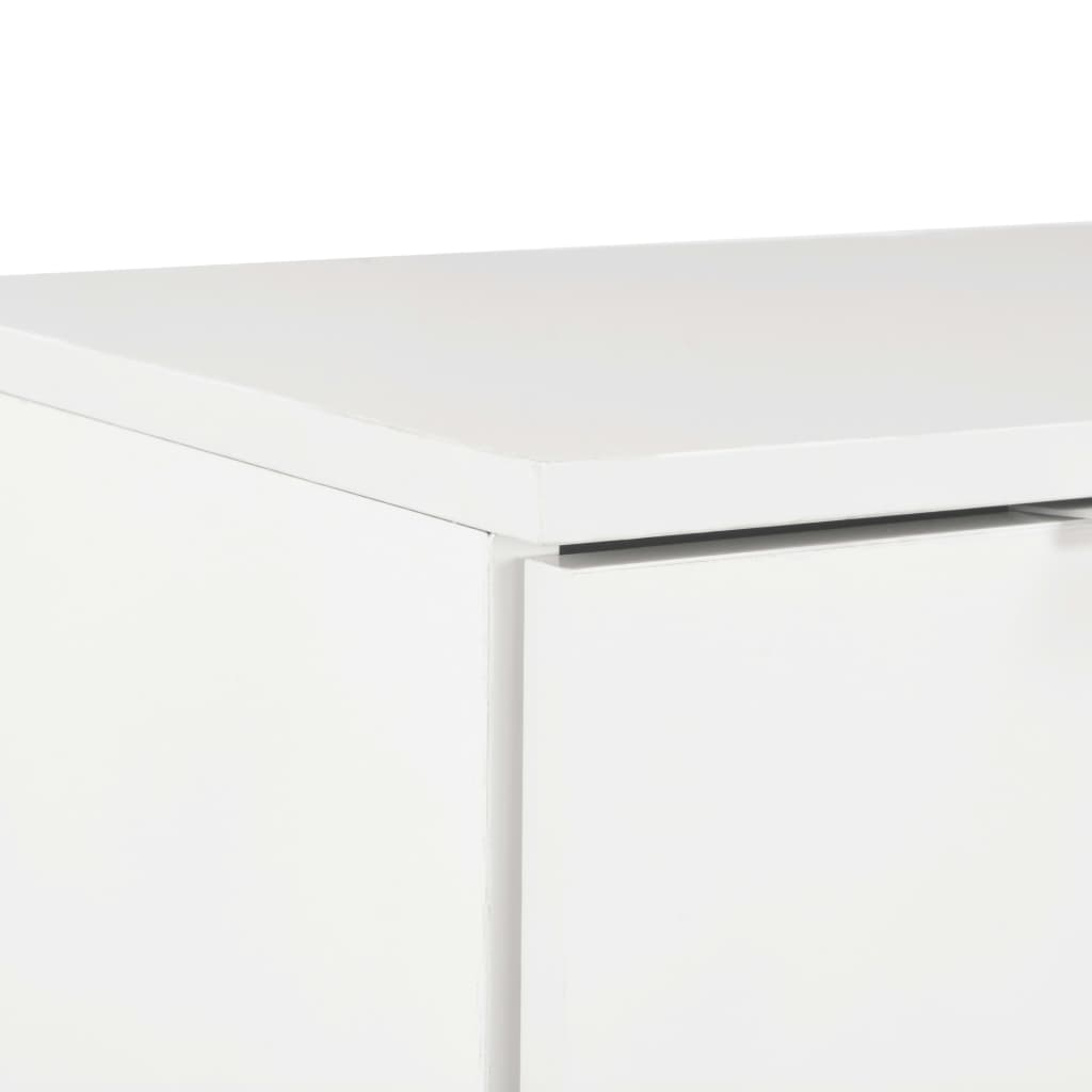 Sideboard High Gloss White 71x35x76 cm Engineered Wood