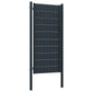 Fence Gate PVC and Steel 100x164 cm Anthracite