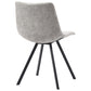 Dining Chairs 4 pcs Light Grey Faux Leather