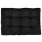 Garden Seat Cushion Black 120x80x10 cm Fabric