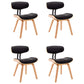 Dining Chairs 4 pcs Black Bent Wood and Faux Leather (2x283125)