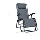Folding Deck Chair Grey Textilene