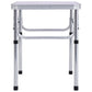 Folding Camping Table White Aluminium 60x45 cm