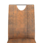 Dining Chairs 4 pcs Suede Brown Faux Leather