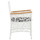 7 Piece Outdoor Dining Set Poly Rattan White
