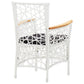 7 Piece Outdoor Dining Set Poly Rattan White