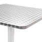 Garden Table Silver 60x60x70 cm Aluminium