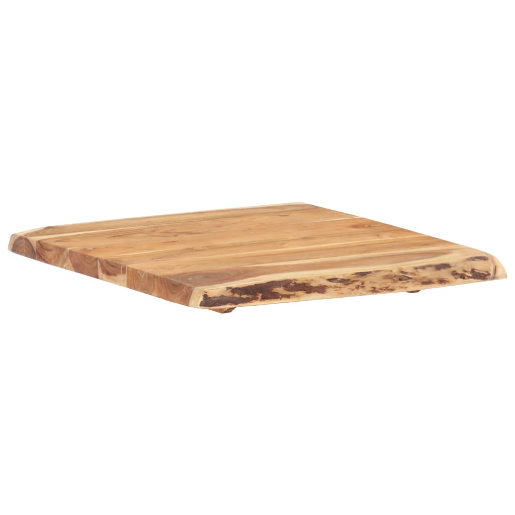 Table Top Solid Acacia Wood 58x(50-60)x3,8 cm