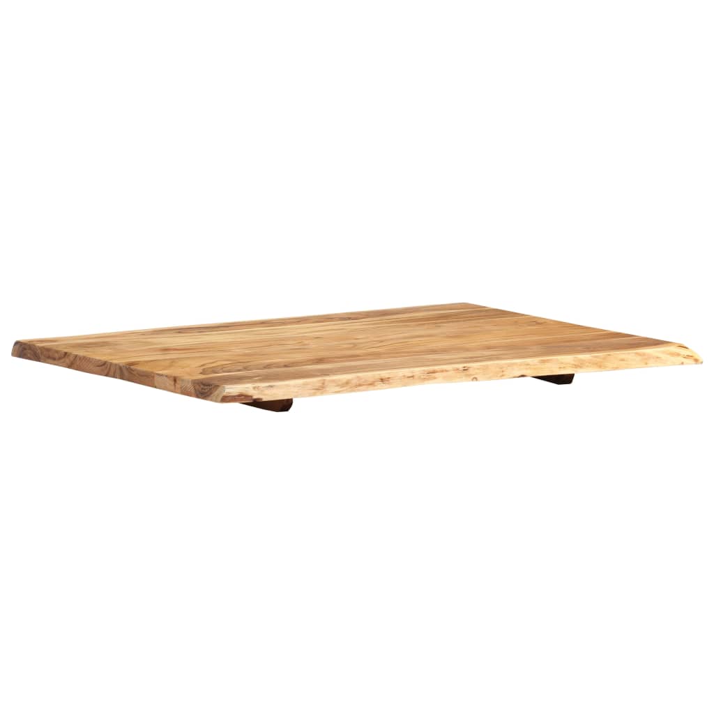 Table Top Solid Acacia Wood 80x(50-60)x2,5 cm