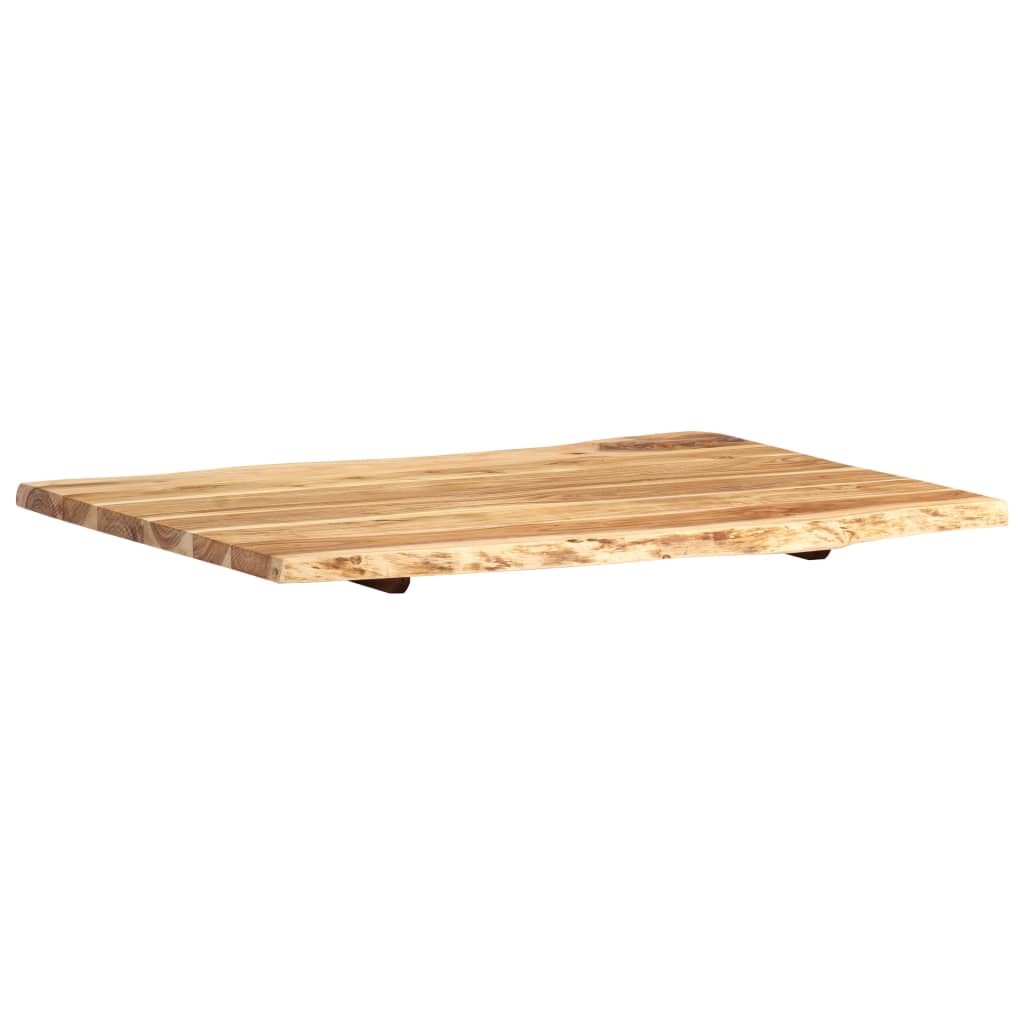 Table Top Solid Acacia Wood 80x(50-60)x2,5 cm
