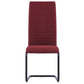 Cantilever Dining Chairs 6 pcs Wine Fabric (281819+281820)