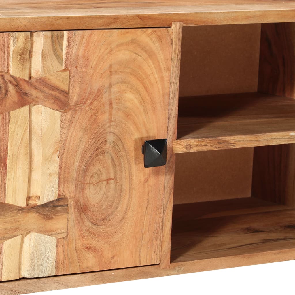TV Cabinet 118x30x45 cm Solid Acacia Wood