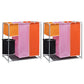 3Section Laundry Sorter Hampers 2 pcs with a Washing Bin