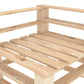 6 Piece Garden Lounge Set Pallets Wood
