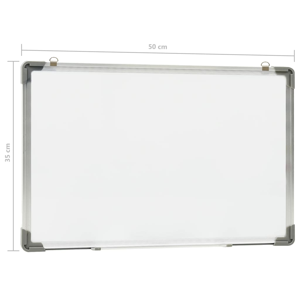Magnetic Dry-erase Whiteboard White 50x35 cm Steel