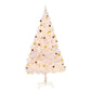 Artificial Christmas Tree with Baubles and LEDs White 210 cm