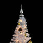 Artificial Christmas Tree with Baubles and LEDs White 210 cm