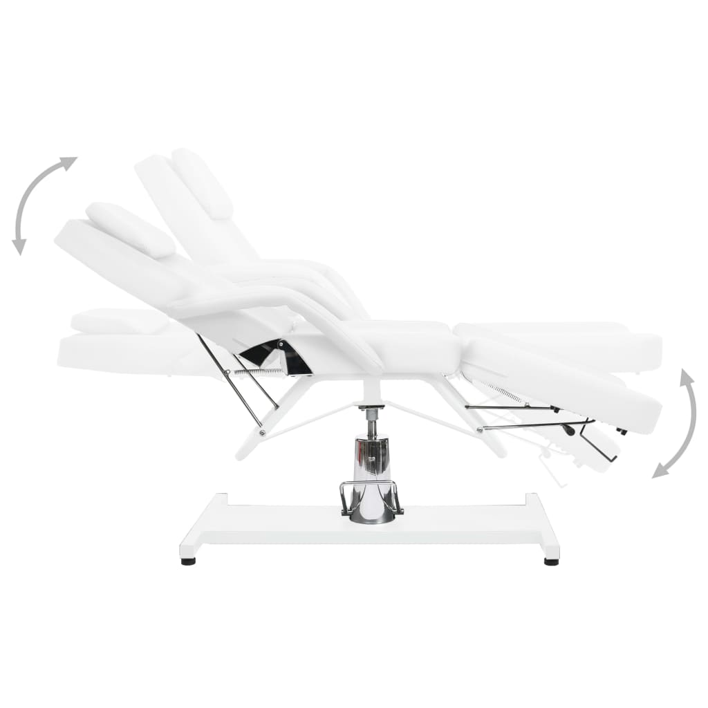 Massage Table White 180x62x(87-112) cm