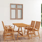 5 Piece Garden Dining Set Solid Acacia Wood (312406+2x46312)