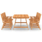 7 Piece Garden Dining Set Solid Acacia Wood (312407+2x46313)