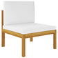 10 Piece Garden Lounge Set with Cushions Cream Solid Acacia Wood (2x312424+312425+312426+312429)