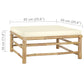 3 Piece Garden Lounge Set with Cream White Cushions Bamboo (313143+313147)