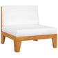 5 Piece Garden Lounge Set with Cushions Solid Acacia Wood (312146+3x312150)