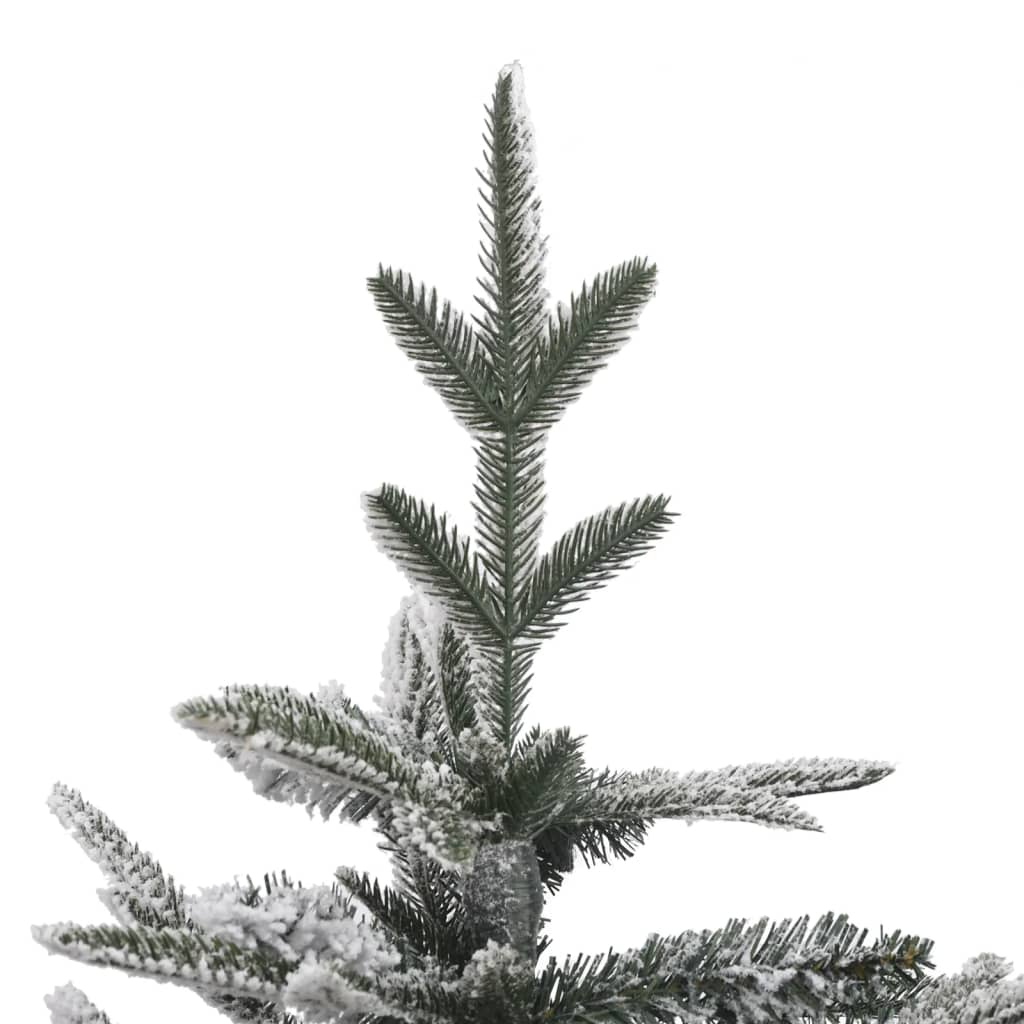 Artificial Christmas Tree with Flocked Snow Green 210 cm PVC&PE
