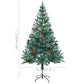Frosted Christmas Tree with LEDs&Pinecones 150 cm