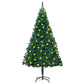 Artificial Christmas Tree with LEDs&Thick Branches Green 180 cm