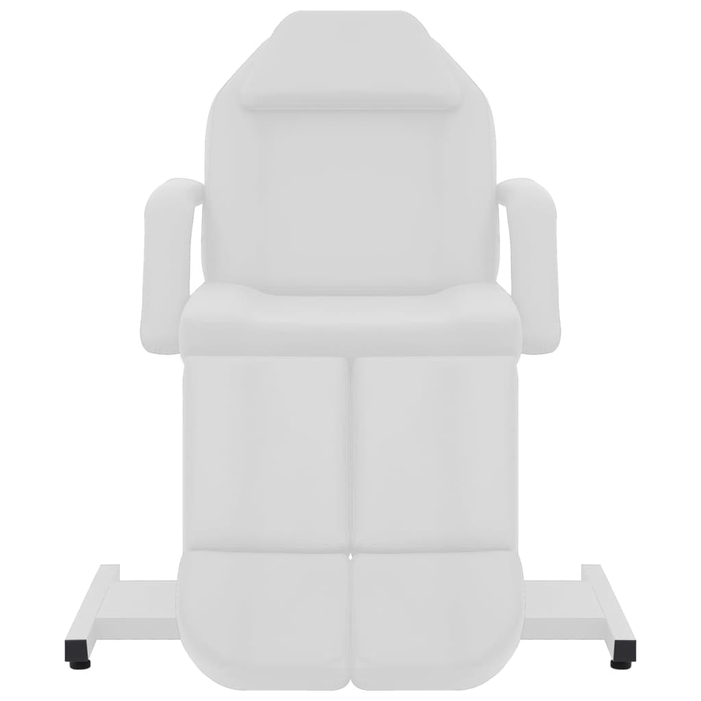 Beauty Treatment Chair Faux Leather White 180x62x78 cm