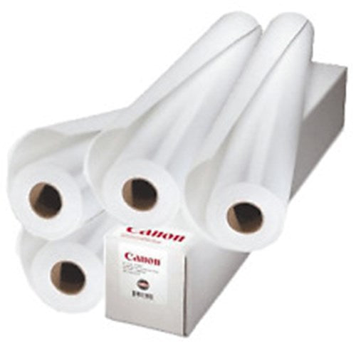 A1 CANON BOND PAPER 80GSM 610MM X 50M BOX OF 4 ROLLS FOR 24 TECHNICAL PRINTERS