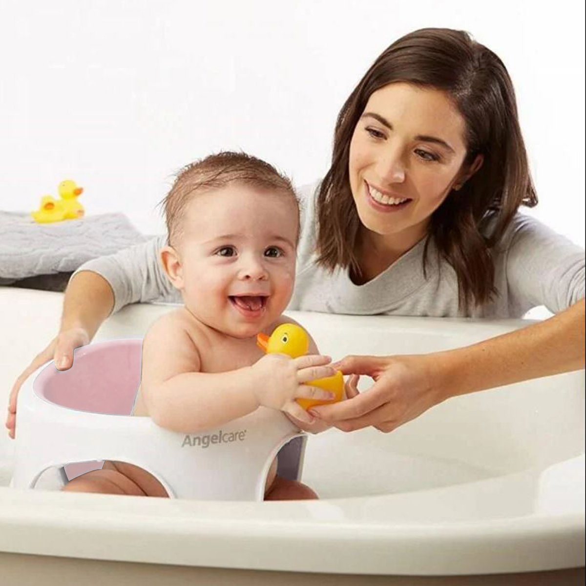 Angelcare AC587 Baby Bath Soft Touch Ring Seat - Pink